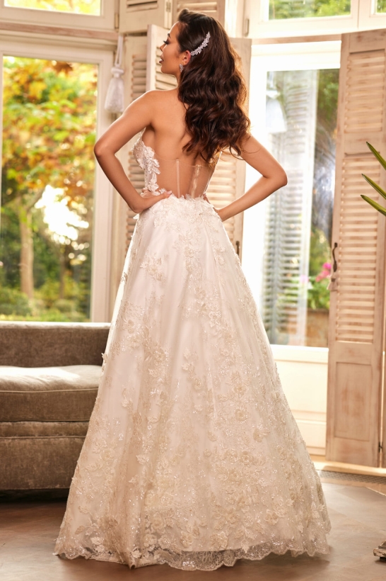 Długa suknia ślubna bez pleców Lucy 2