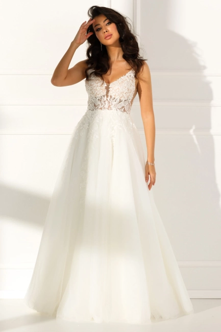 Molly - Bogato zdobiona suknia ślubna w stylu księżniczka