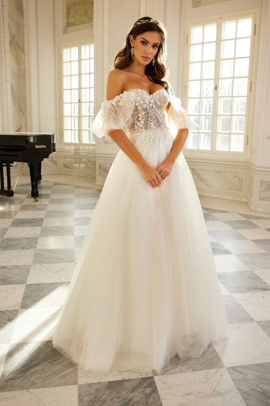 MARINA - Suknia ślubna księżniczka literka A