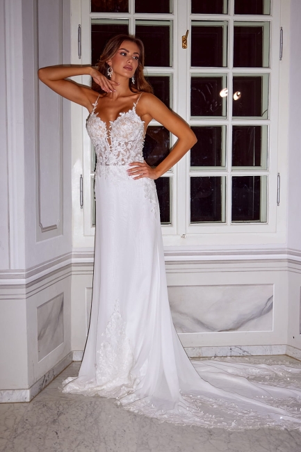 DAISY - Delikatna suknia ślubna na ramiączka