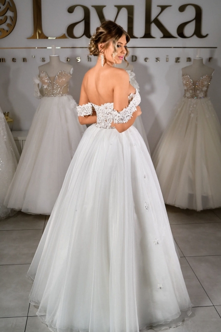 MIRANDA - suknia ślubna gorsetowa z ramiączkam 2