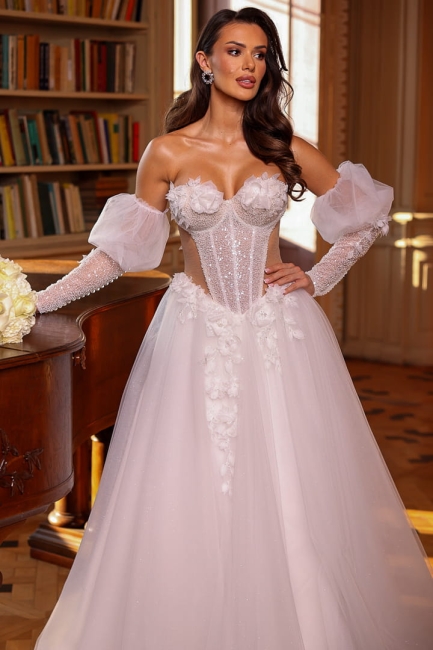 SERAPHIN - Suknia ślubna z motywem koralikowym